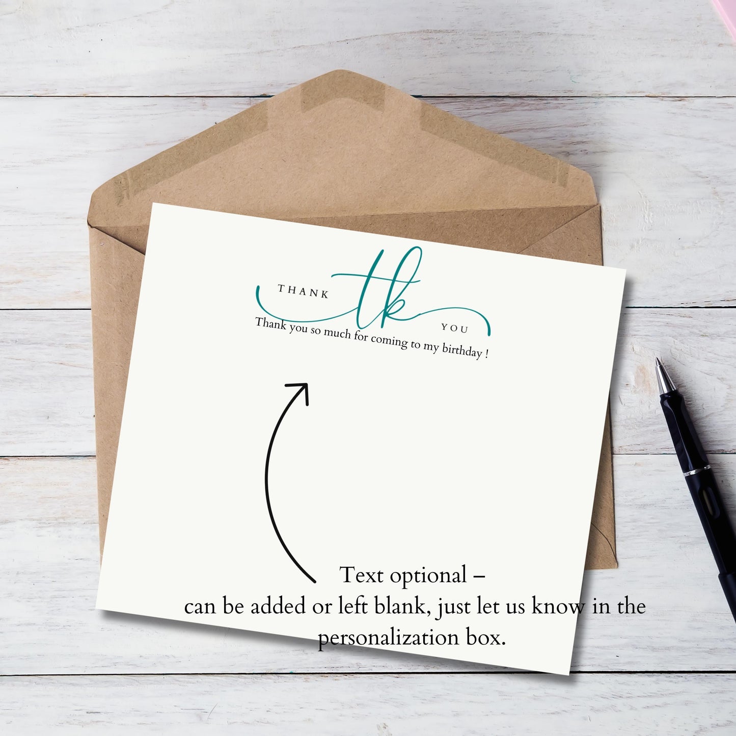 Personalized Script Monogram  FLAT Note Card Set: Modern Stationery for Couples ,A2+Envelope