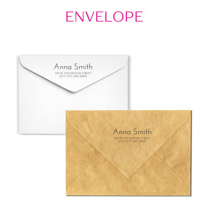 Personalized Floral Note Card Set: Custom Monogram Stationery