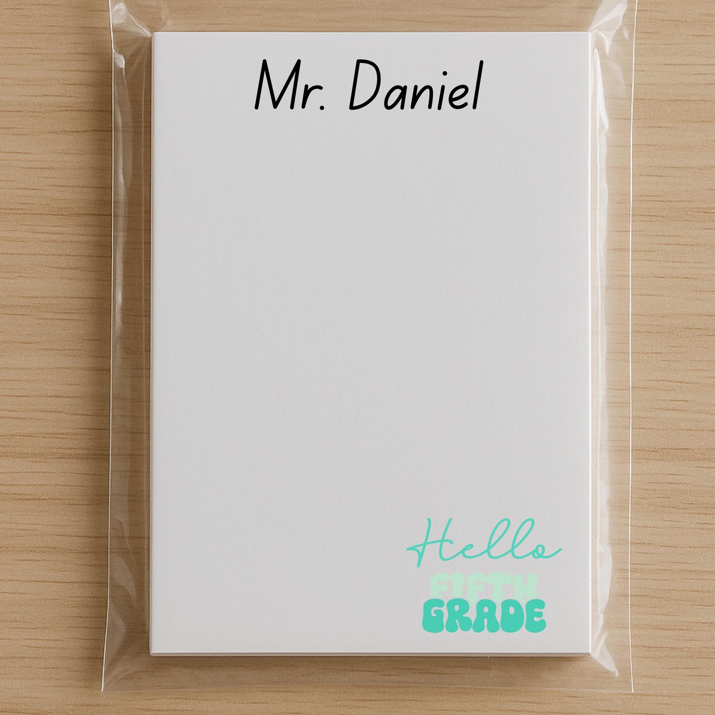 Personalized Teacher Notepad: Custom Stationery Gift