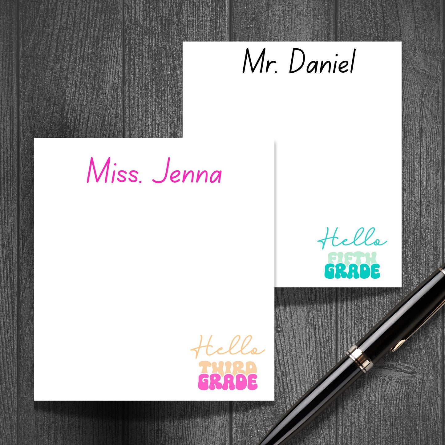 Personalized Teacher Notepad: Custom Stationery Gift